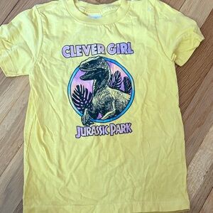 Jurassic Park Clever Girl Yellow Kids T-Shirt